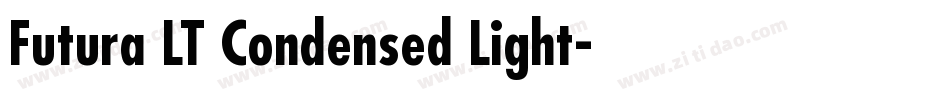 Futura LT Condensed Light字体转换